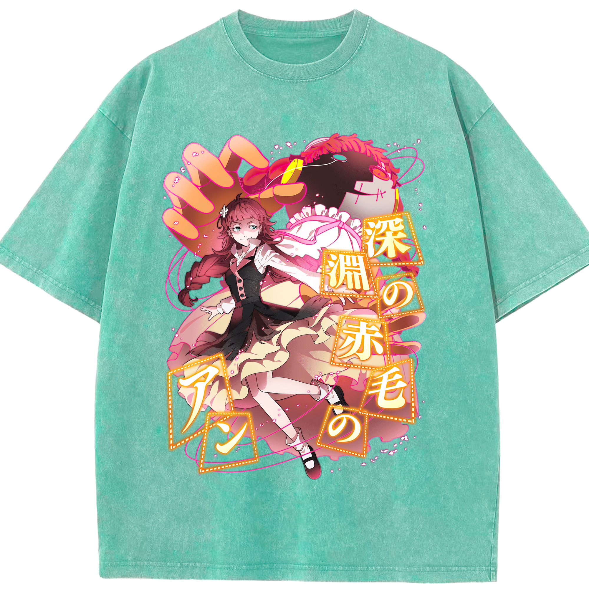 （画像用） 文豪ストレイドッグス Bungo Stray Dogs 綿100% ヴィンテージ風 半袖Tシャツ（フロントプリント）